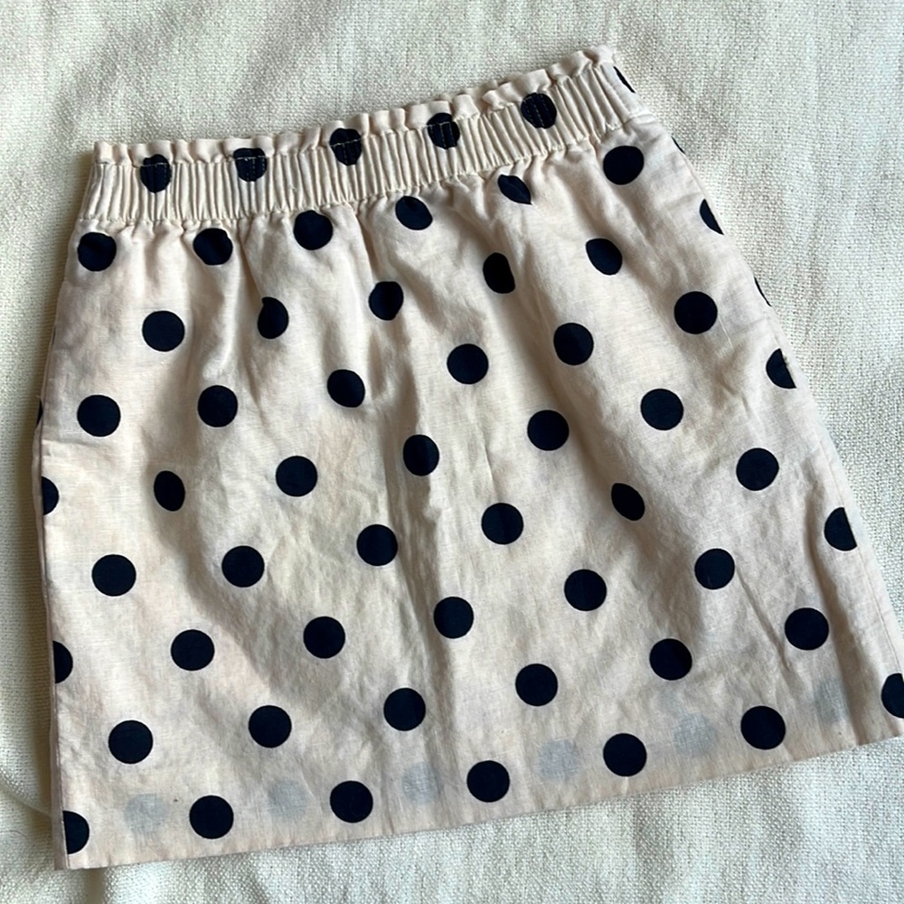 J‎ CREW linen mini skirt size 2